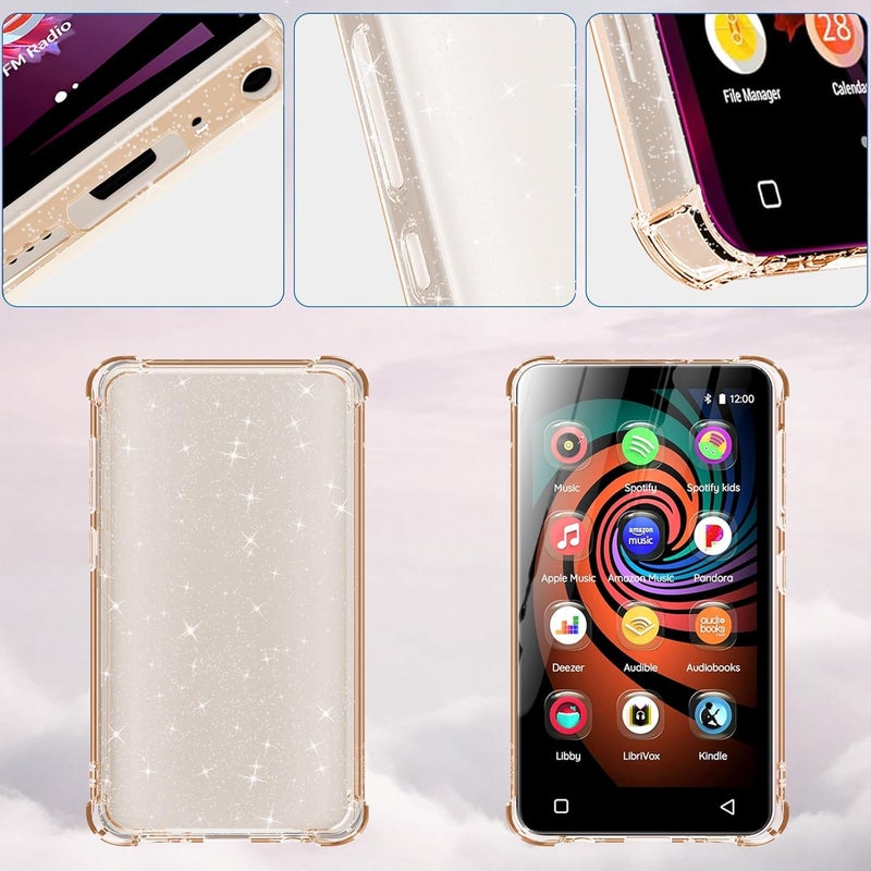Aippdo Case for innioasis G1 G3 Mp3 Player,TPU Clear Cover for Mp3 Player Anti-Scratch Shock Absorption 4.0 inch Case Crystal Clear. - Image 4